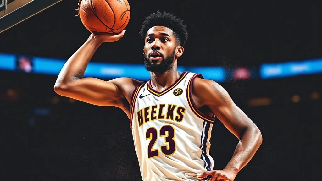 Bronny James wearing a white jersey with the number 23, holding a basketball.