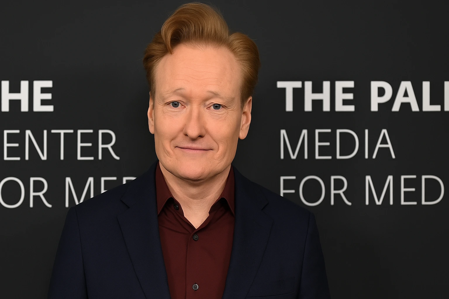 Conan O'Brien's Net Worth: Comedian and former talk show host Conan O'Brien smiles at a media event.